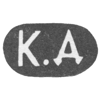 Клеймо неизвестного мастера Москвы - инициалы "К.Д" - 1824-1834 гг.