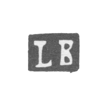 Клеймо неизвестного мастера Риги - инициалы "LB" - 1919-1940 гг.