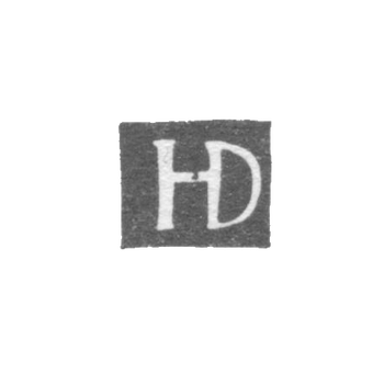 Клеймо мастера Диль Хан (Dyla Hanus) - Вильно - инициалы "HD" - 1595-1630 гг.