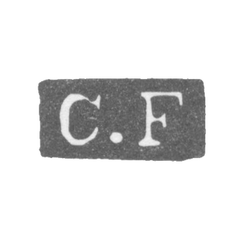 Клеймо мастера Фишер Карл Христиан - Ленинград - инициалы "C.F"