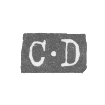 Клеймо мастера Дюхем Кретьен - Ленинград - инициалы "C-D"