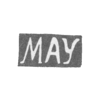 Клеймо мастера Мей Натанаэль (May Nathanael) - Вильно - инициалы "MAY" - 1767-1790 гг.