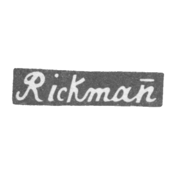 Claymo Master Rickman F. V. Vilno - RicKman initials - 1838-1863.